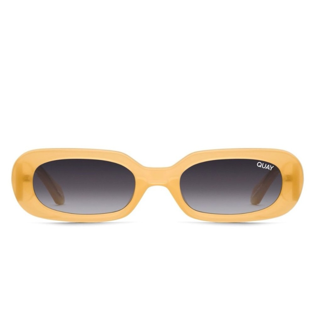 QUAY PARIS SO SERIOUS YELLOW SMOKE SUNGLASSES 😎 - Picture 2 of 10